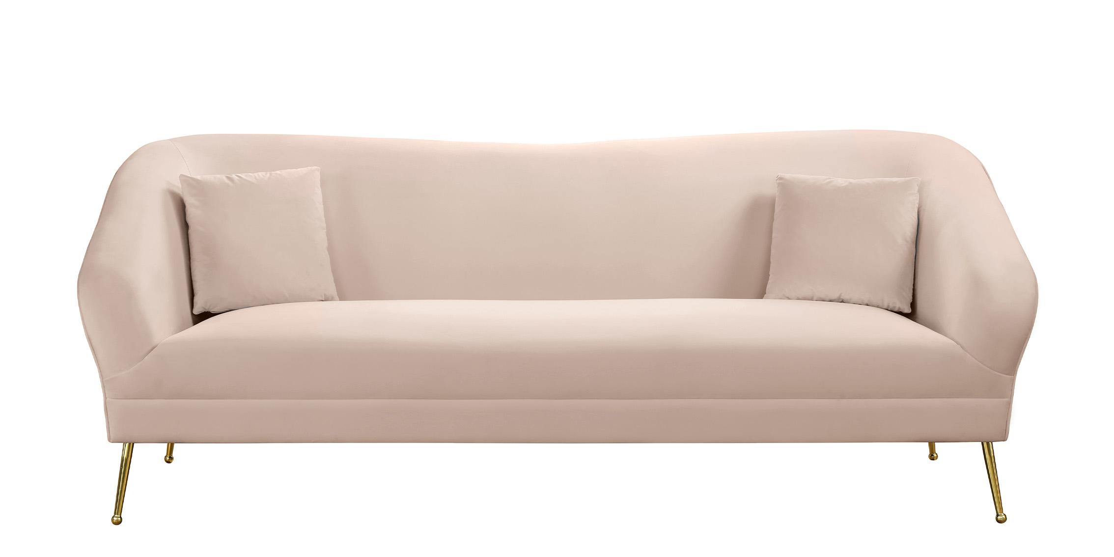 

    
658Pink-Set-2 Pink Velvet Curved Sofa Set 2Pcs HERMOSA 658Pink Meridian Mid-Century Modern
