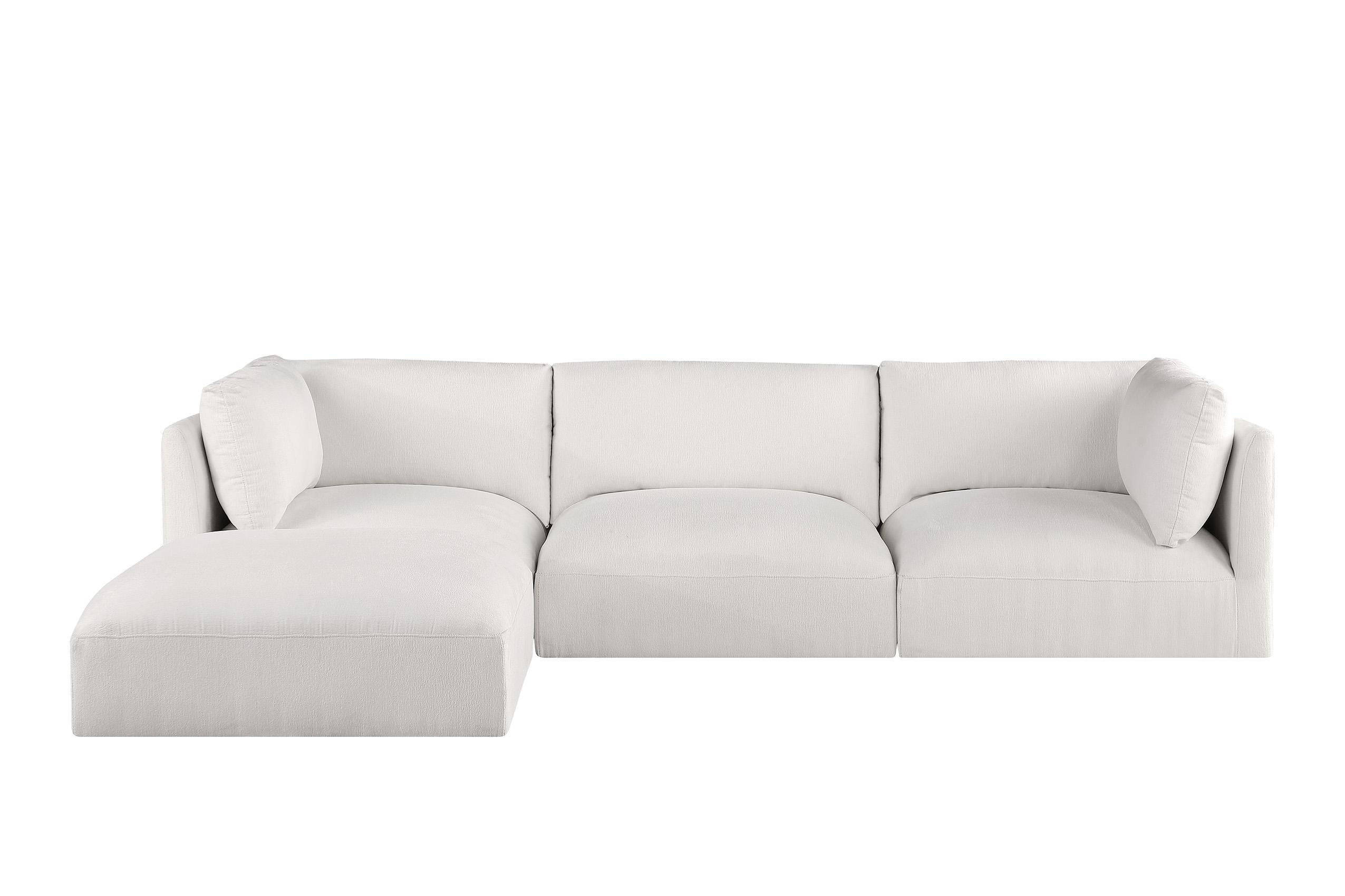 

    
696Cream-Sec4A Meridian Furniture Modular Sectional Sofa
