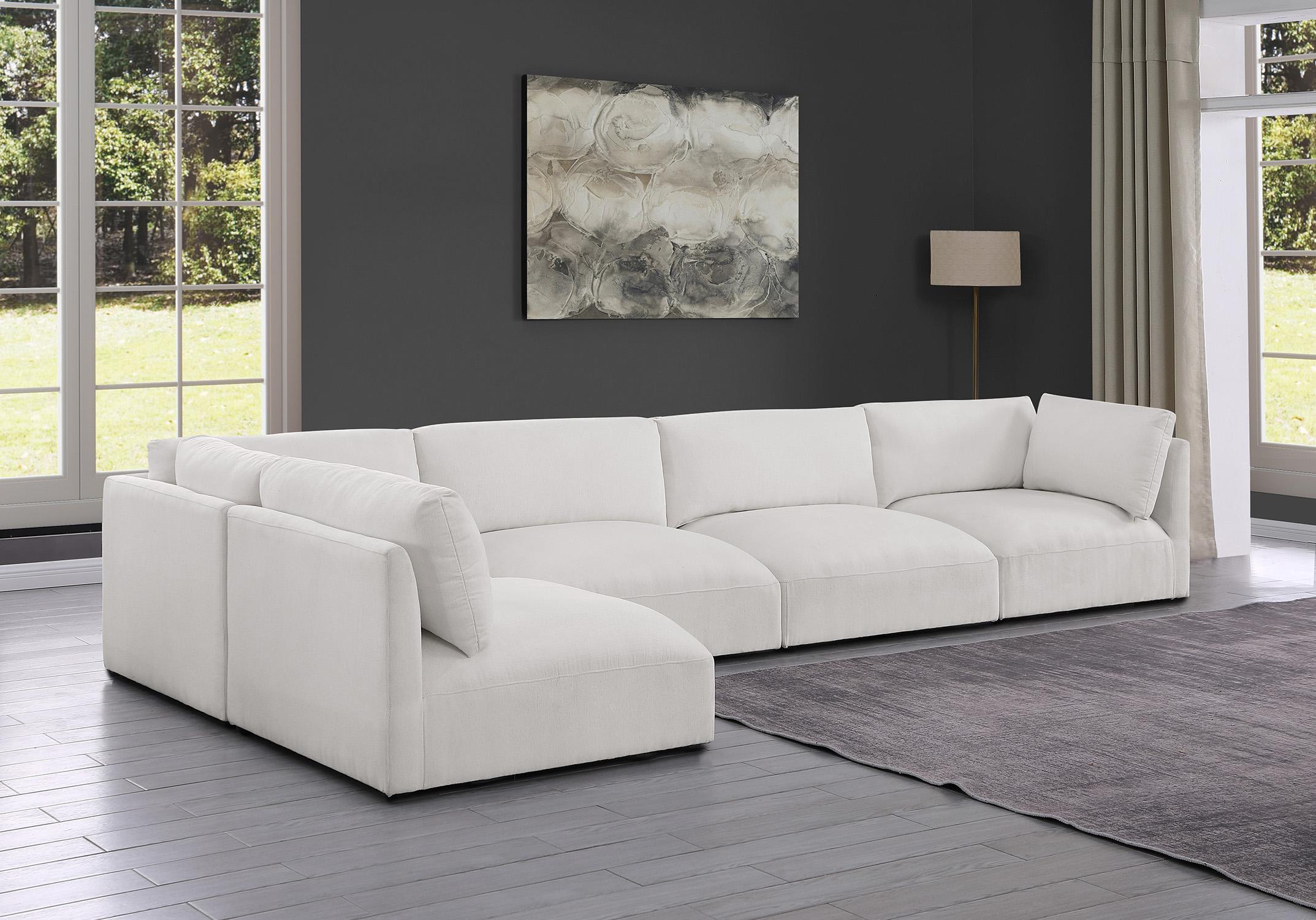 

        
Meridian Furniture EASE 696Cream-Sec5B Modular Sectional Sofa Cream Fabric 094308281131
