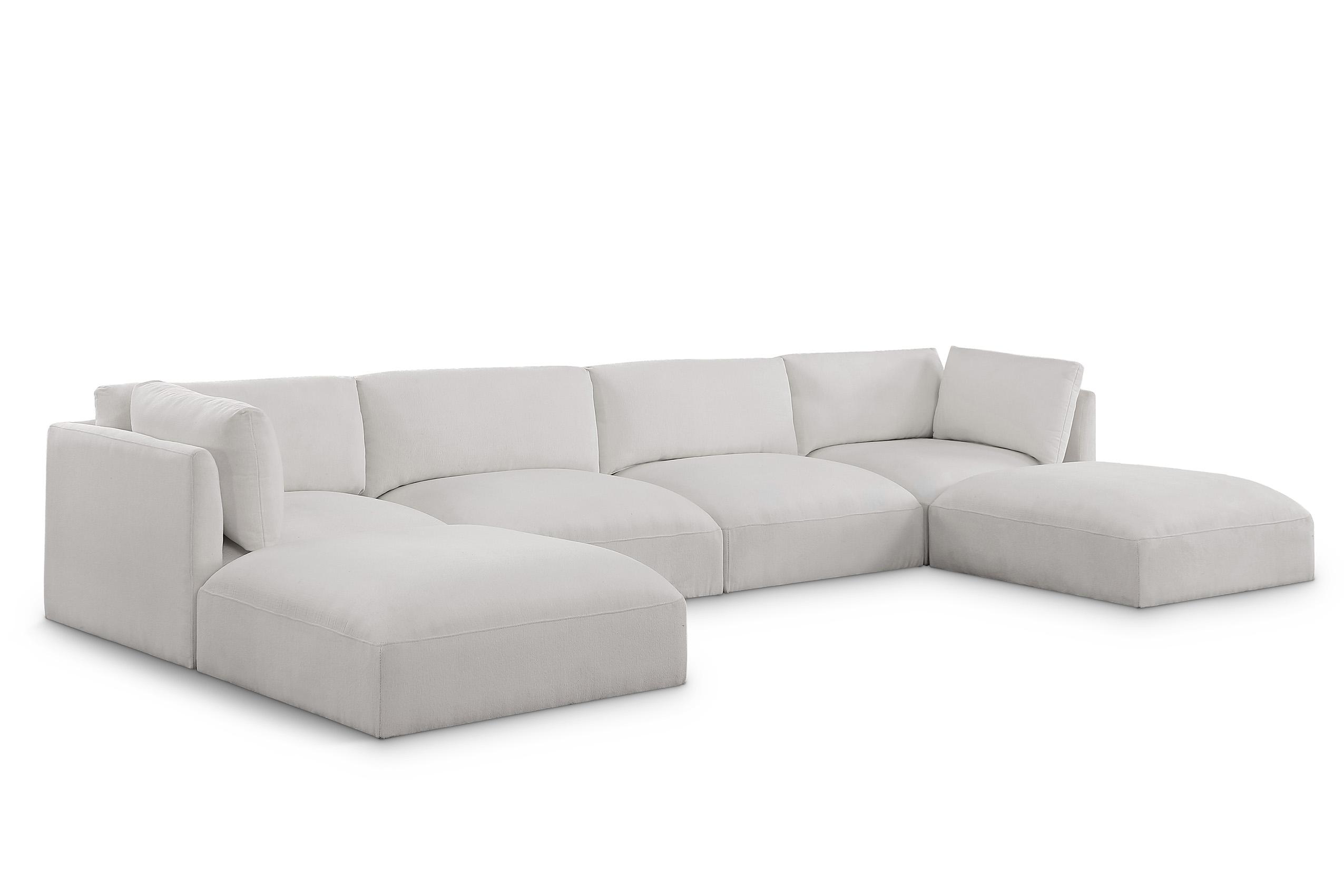 Contemporary, Modern Modular Sectional Sofa EASE 696Cream-Sec6C 696Cream-Sec6C in Cream Fabric