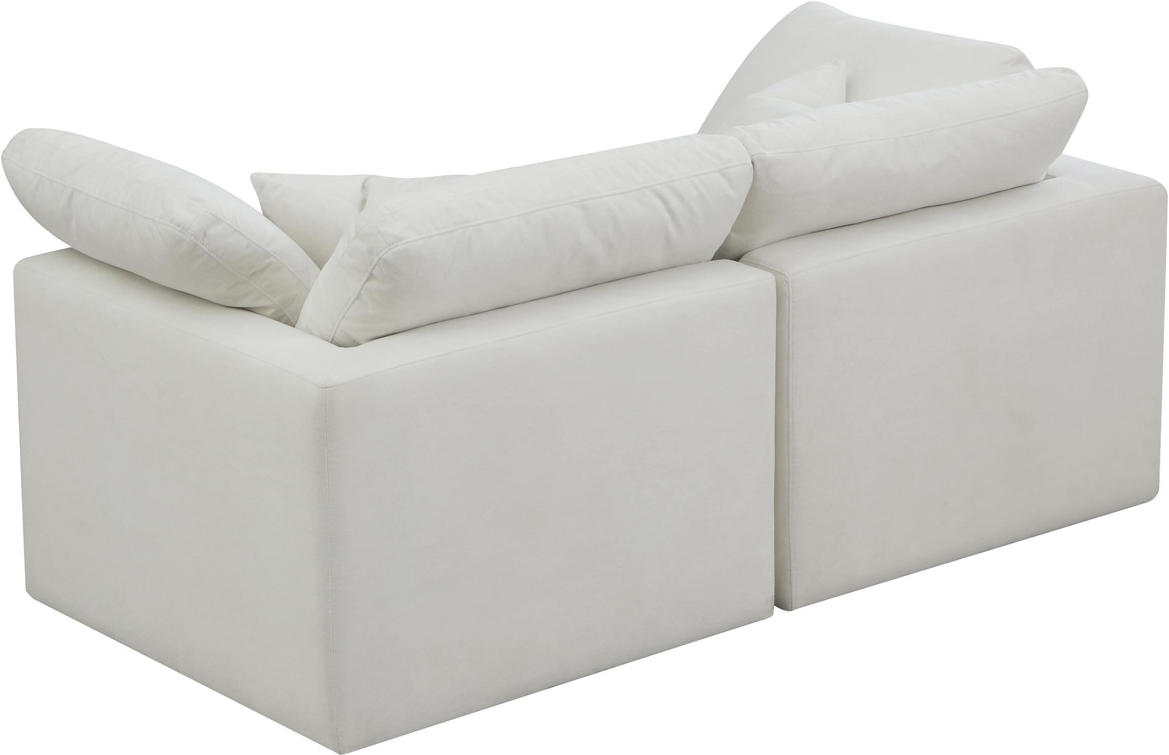 

    
Cream Velvet Comfort Modular Sofa Plush 602Cream-S70 Meridian Modern
