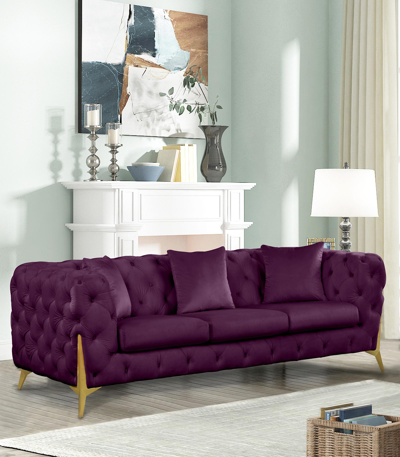 

    
Meridian Furniture KINGDOM 695Purple Sofa Set Purple 695Purple-S-Set-2
