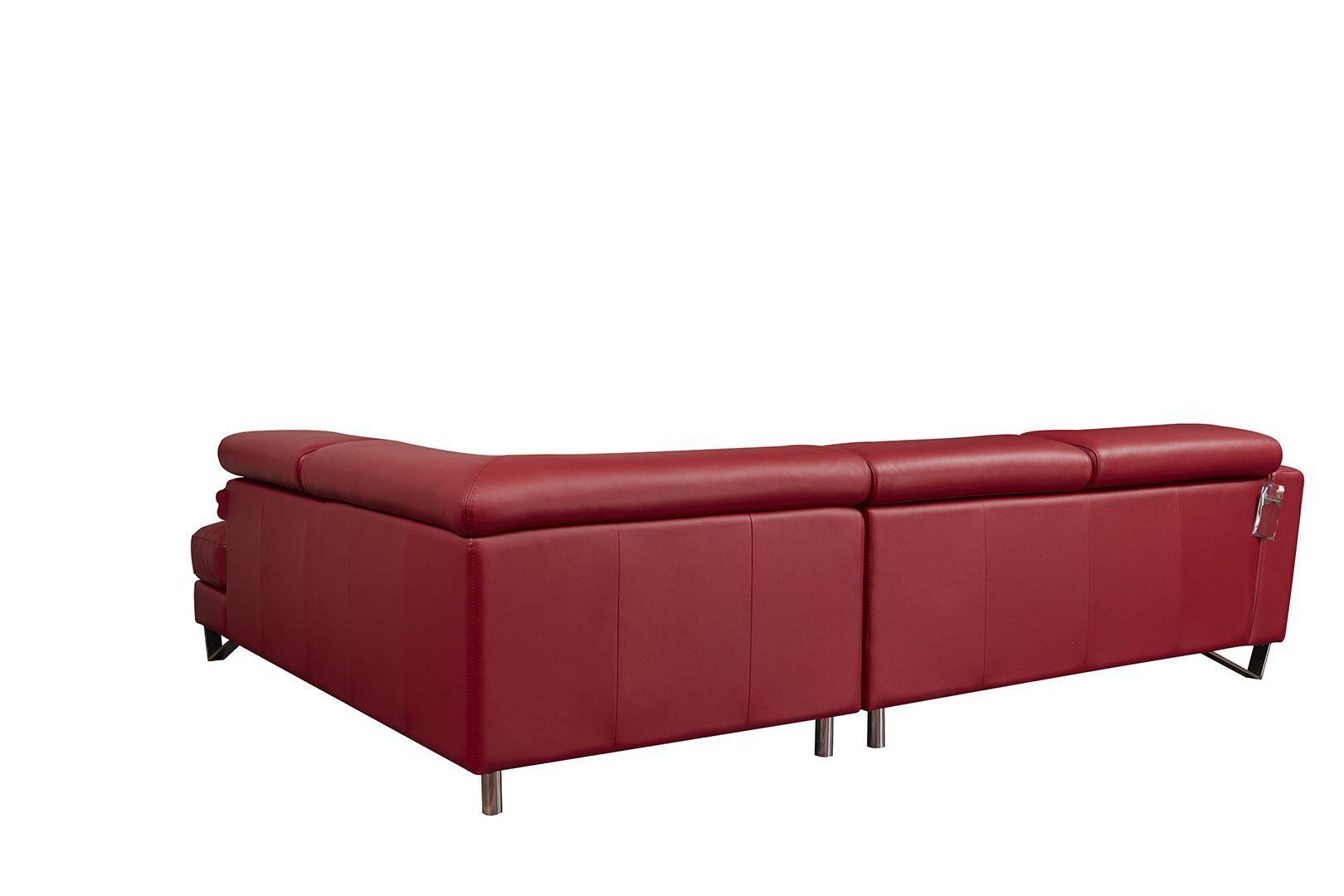 

    
American Eagle Furniture EK-L8010 Sectional Sofa Red EK-L8010L-RED
