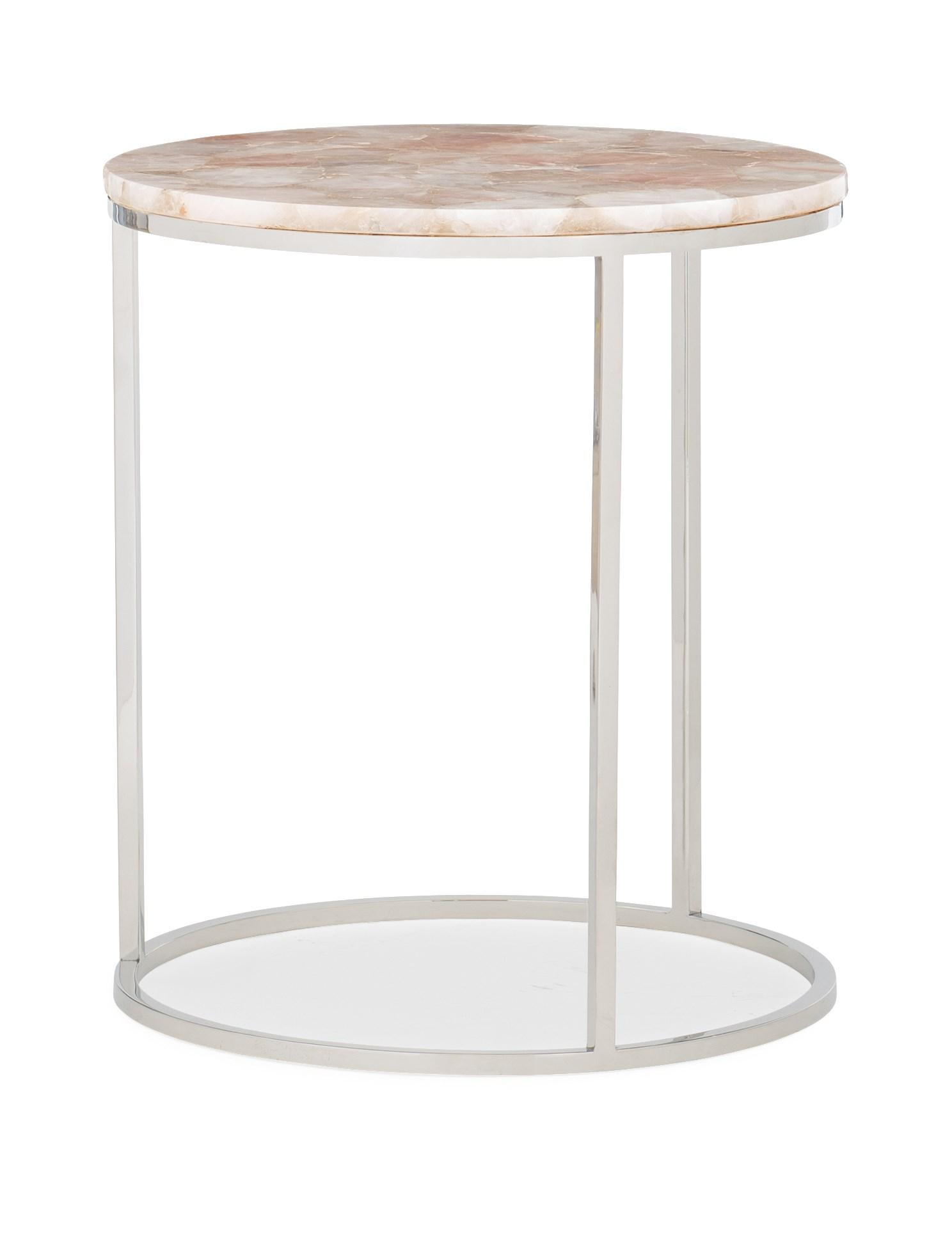 Contemporary End Table ROSIE CLA-018-423 in Rose 