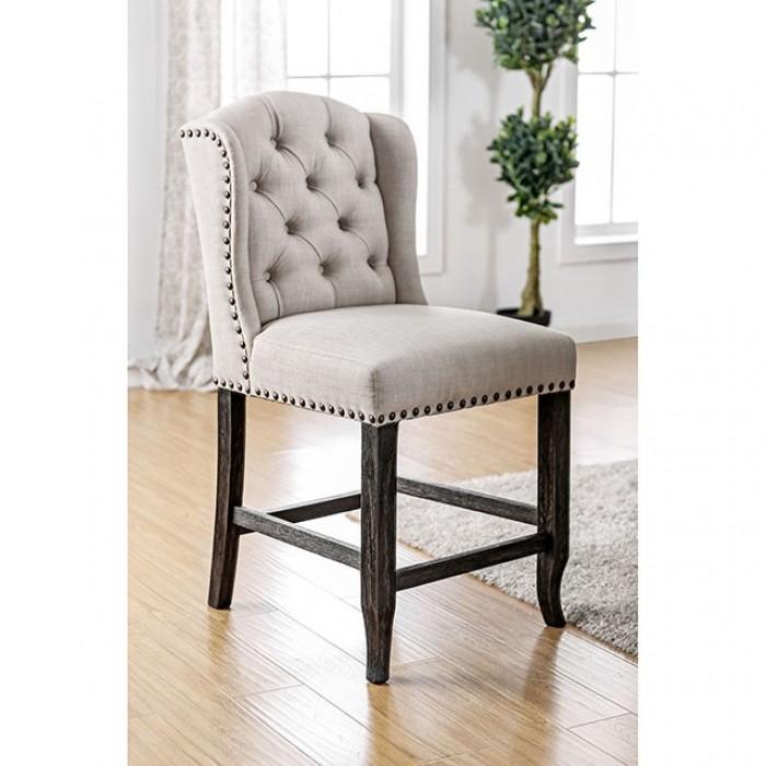 

    
Rustic Antique Black & Beige Counter Height Chairs Set 2pcs Furniture of America CM3324BK-PCW-2PK Sania
