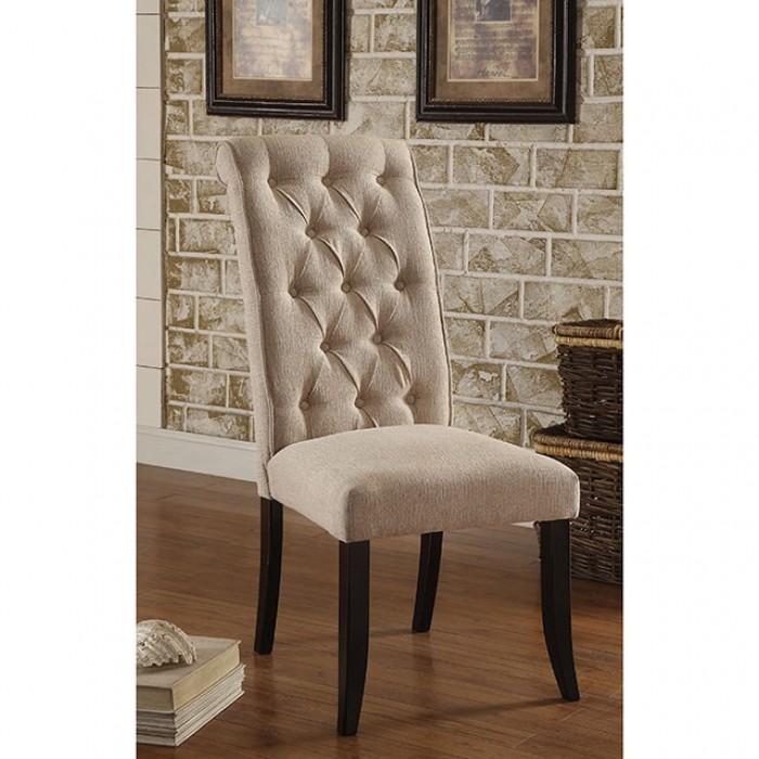 

    
Rustic Antique Black & Beige Side Chairs Set 2pcs Furniture of America CM3564SC-2PK Mashall
