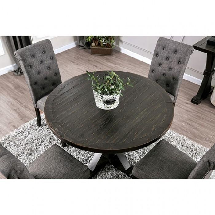 

                    
Furniture of America CM3735RT-Set-5 Alfred Dining Table Set Antique Black/White Fabric Purchase 
