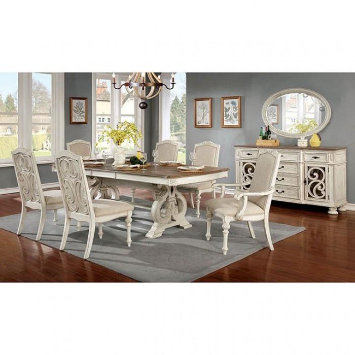

                    
Furniture of America CM3150WH-T Arcadia Dining Table Antique White  Purchase 
