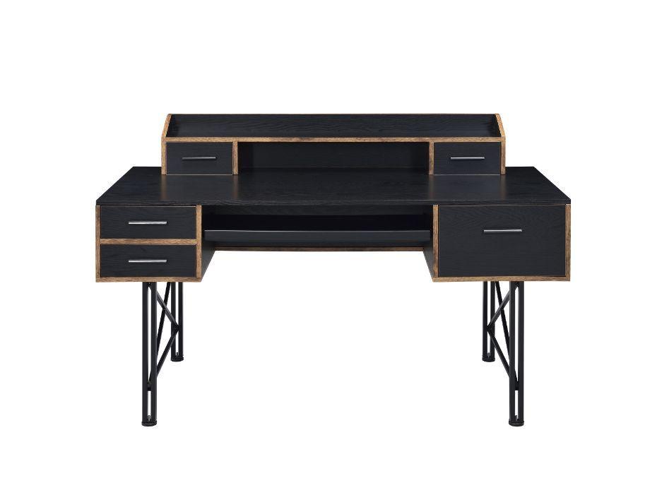 

    
Rustic Black Finish Desk Hutch by Acme 92804 Safea
