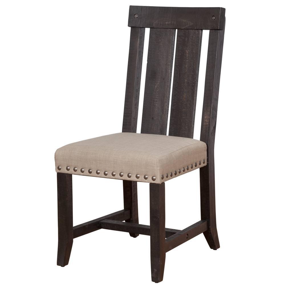 

    
Rustic Black Pine Finish Wood Side Chair Set 2Pcs YOSEMITE  by Modus Furniture
