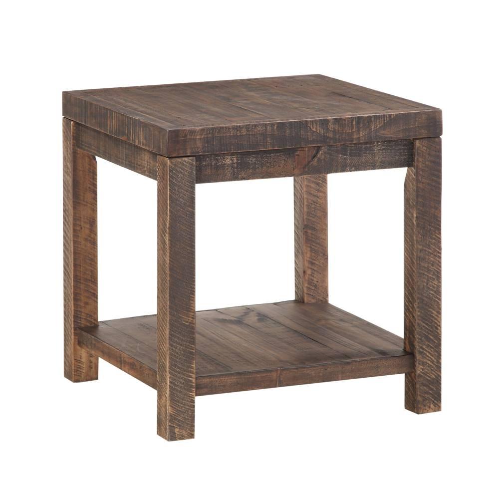 Rustic, Simple, Farmhouse End Table Craster 8S3922 in Brown 