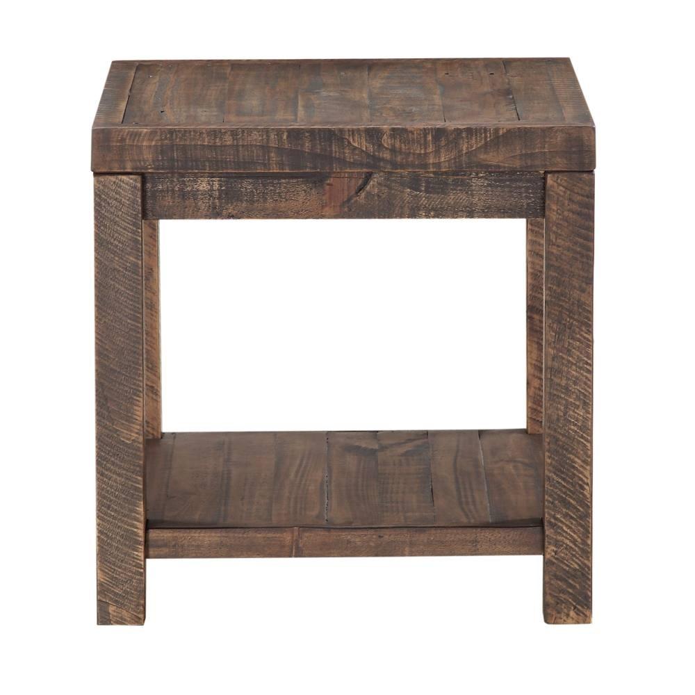 

    
Rustic Brown End Table by Modus Craster 8S3922
