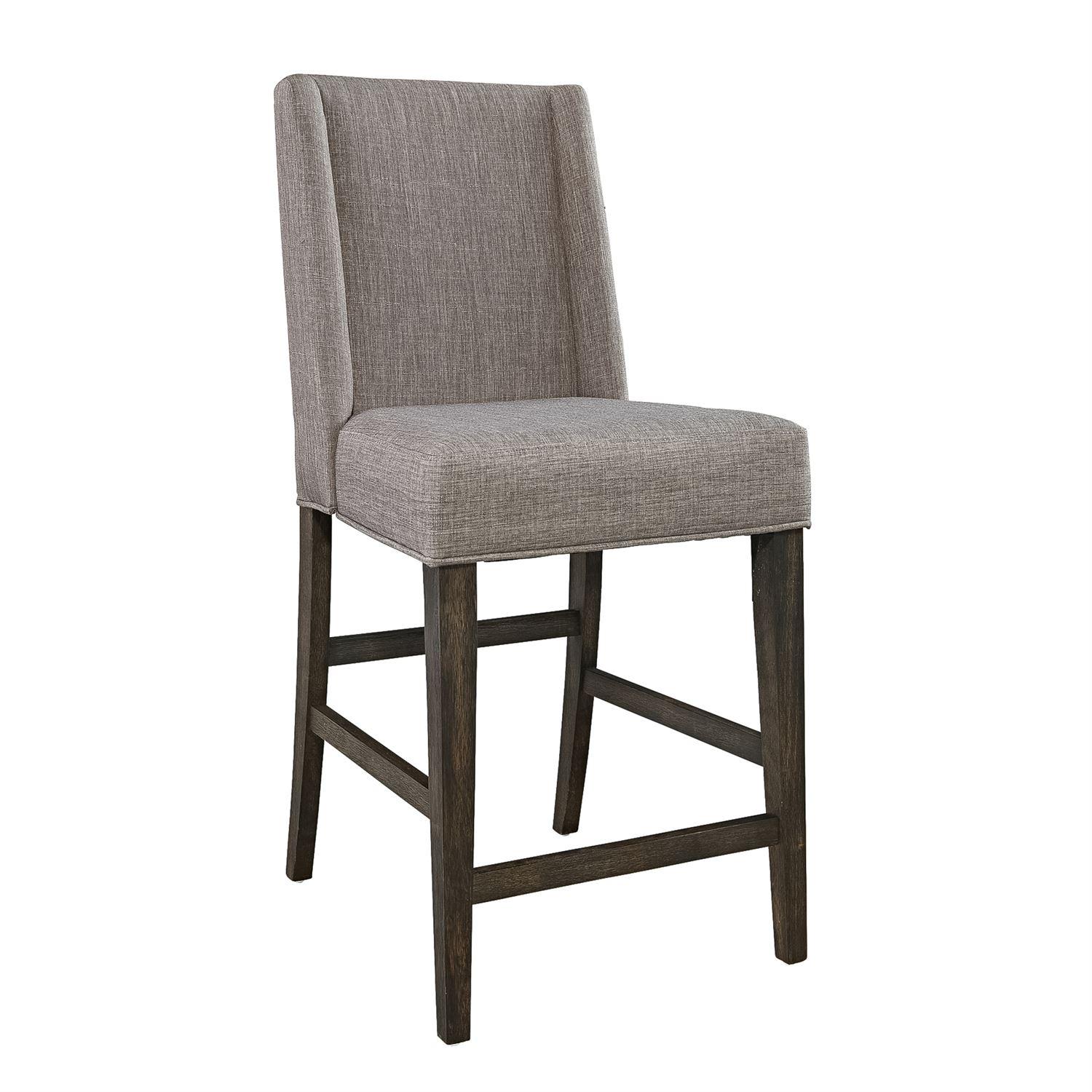 Rustic Counter Chair Double Bridge  (152-CD) Counter Chair 152-B650124 in Chestnut Fabric