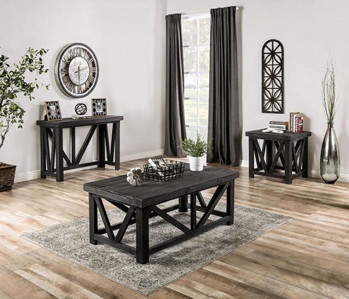 

    
Rustic Charcoal Solid Wood Brazilian Pine Coffee Table Furniture of America EM4001DG-C Halton Hills
