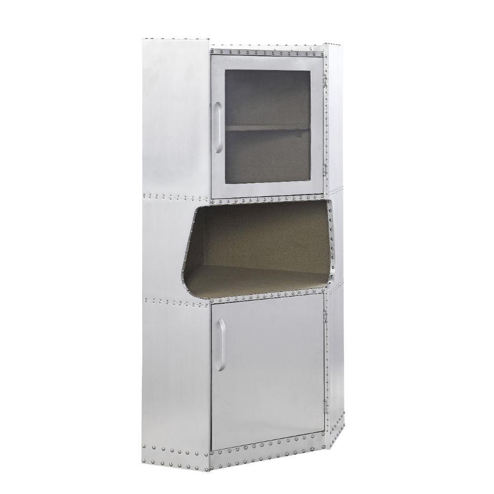 

    
Rustic Gray Aluminum Cabinet Acme Brancaster 97710-CB
