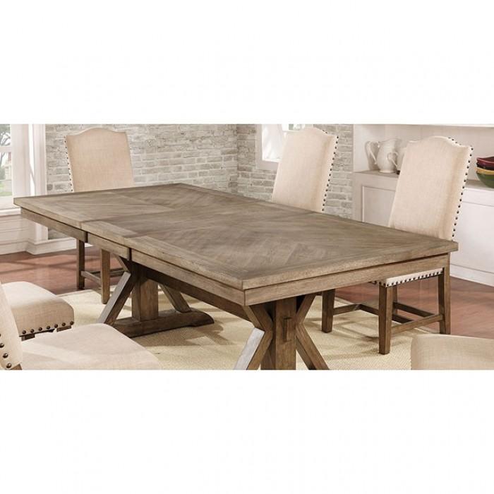 

                    
Furniture of America CM3014T-Set-7 Julia Dining Room Set Brown Fabric Purchase 
