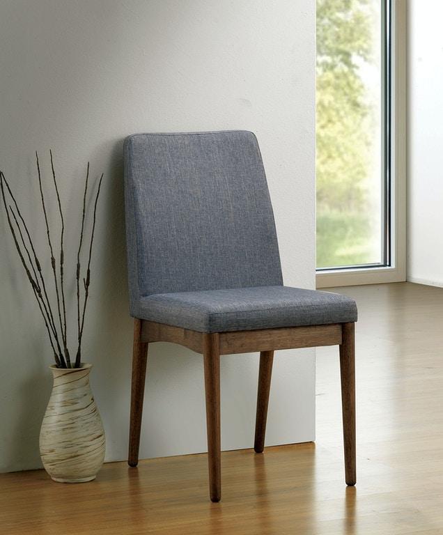 Rustic Dining Chair Set CM3371SC-2PK Eindride CM3371SC-2PK in Brown Fabric
