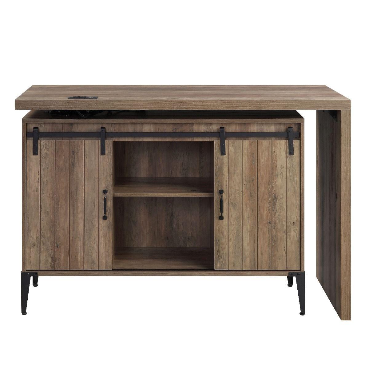 

                    
Buy Rustic Oak & Black Finish Wood Writing Desk WITH USB by Acme Furniture OF00154 Zakwani
