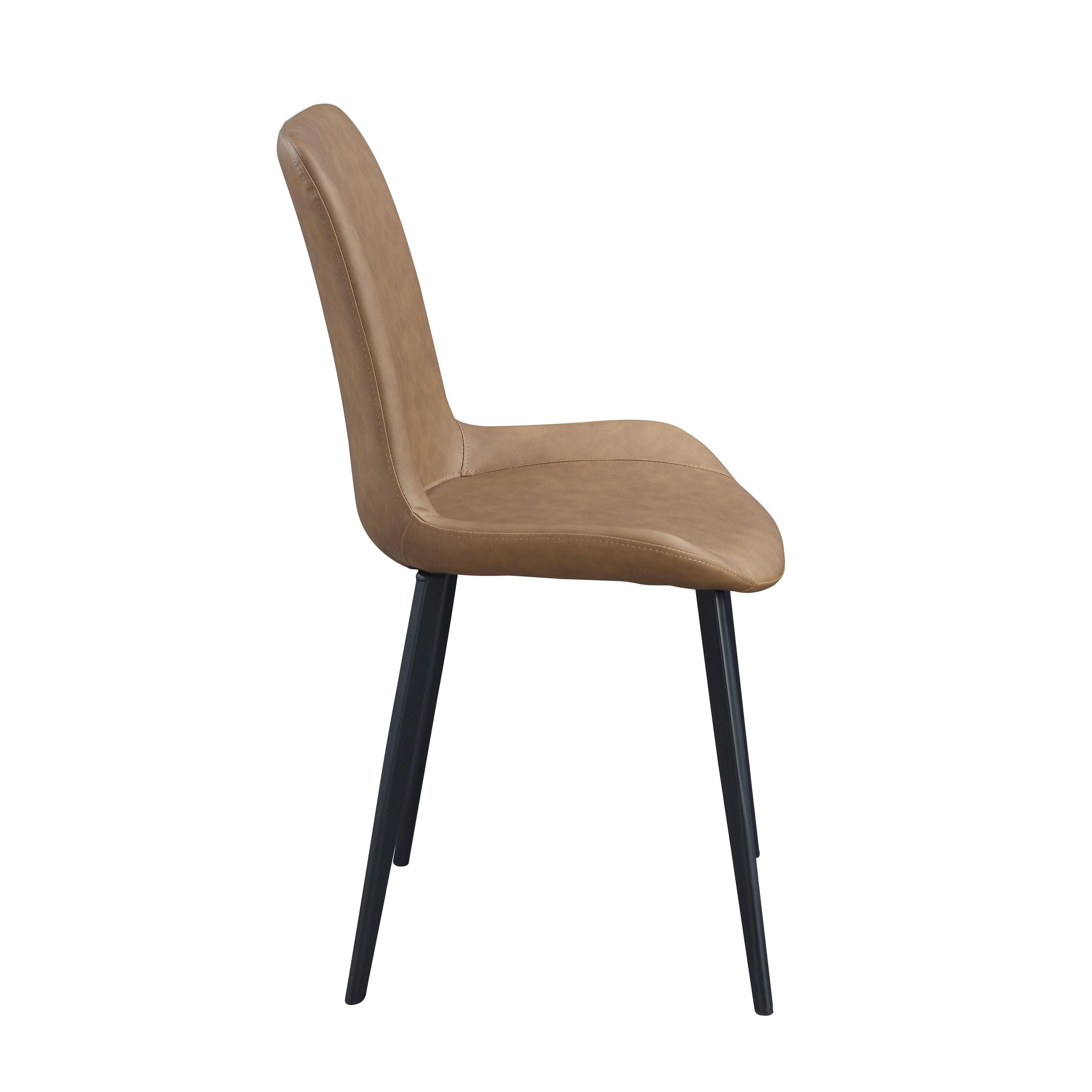 

                    
Acme Furniture Abiram Side Chair Set Brown Oak PU Purchase 
