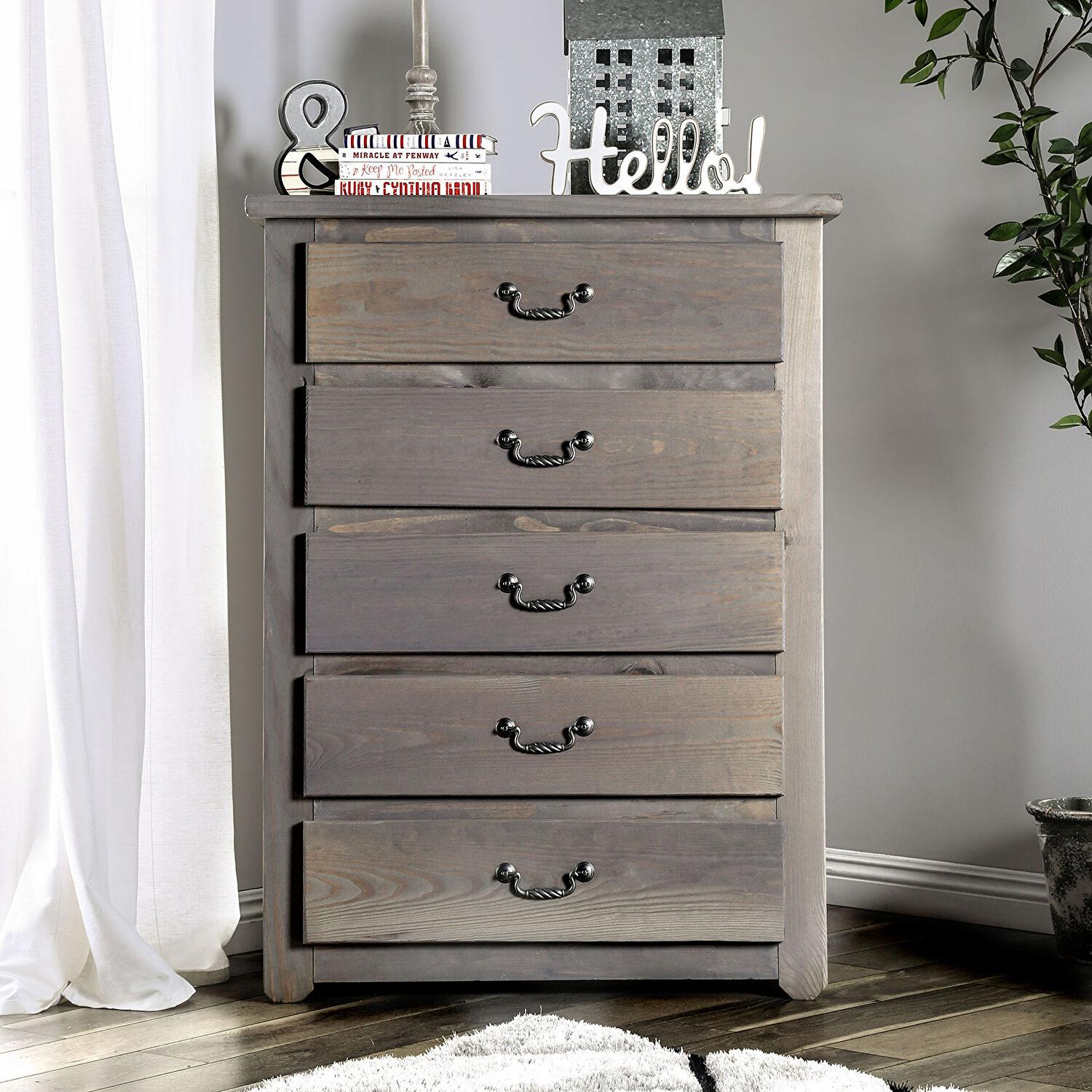 Rustic Chest AM7973C Rockwall AM7973C in Gray 