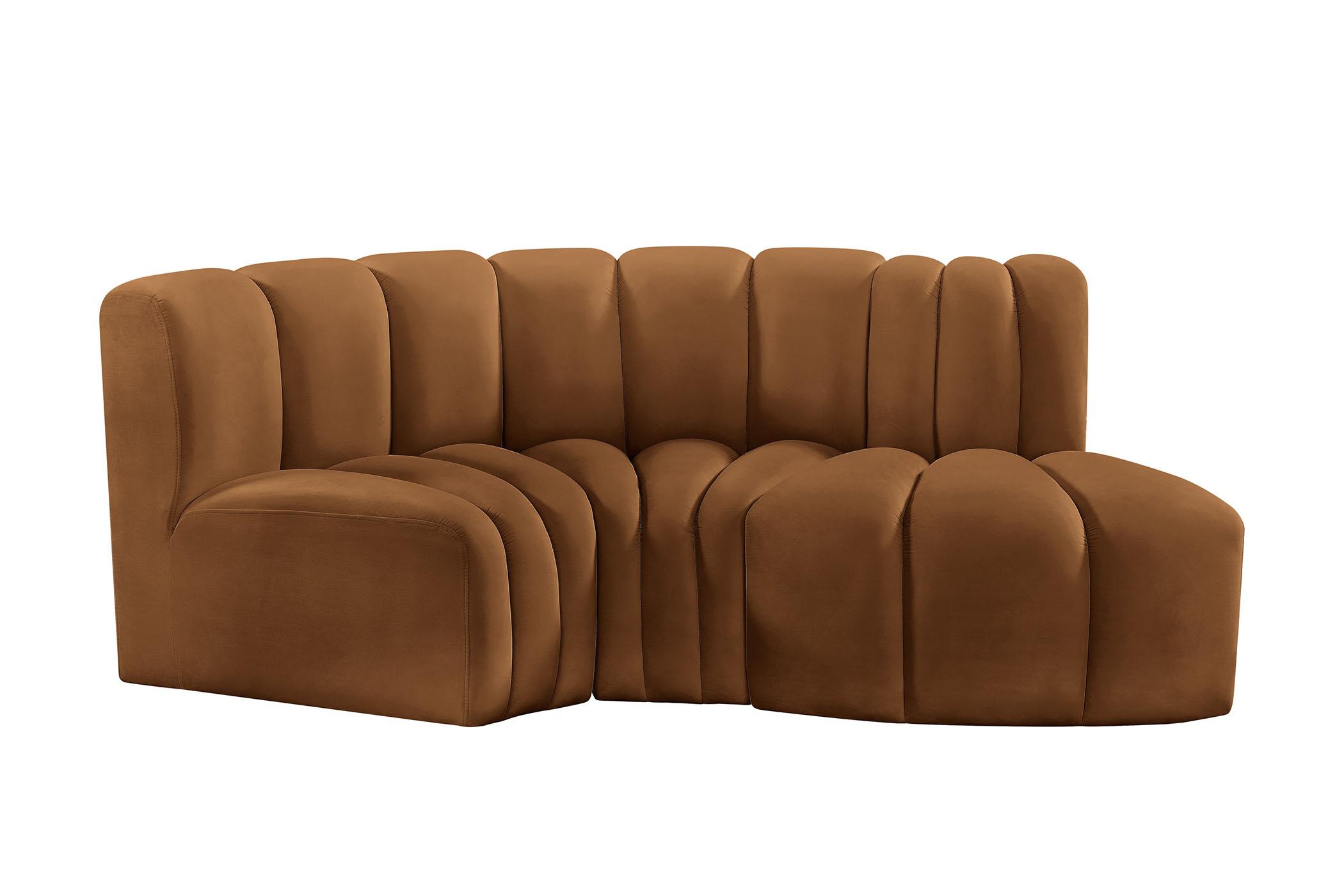 

        
Meridian Furniture ARC 103Saddle-S3D Modular Sectional Sofa Saddle Velvet 094308299006
