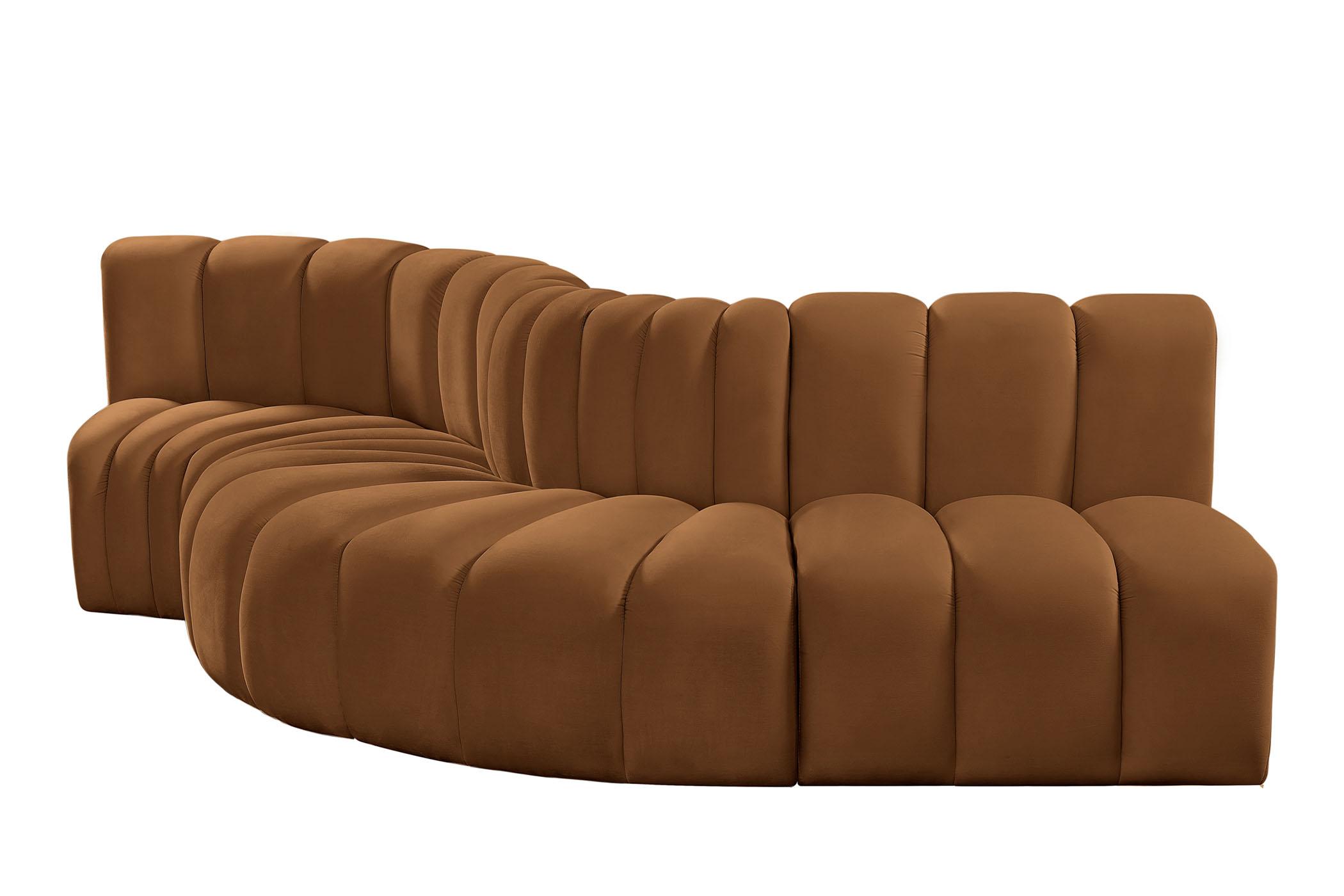 

        
Meridian Furniture ARC 103Saddle-S5B Modular Sectional Sofa Saddle Velvet 094308299112
