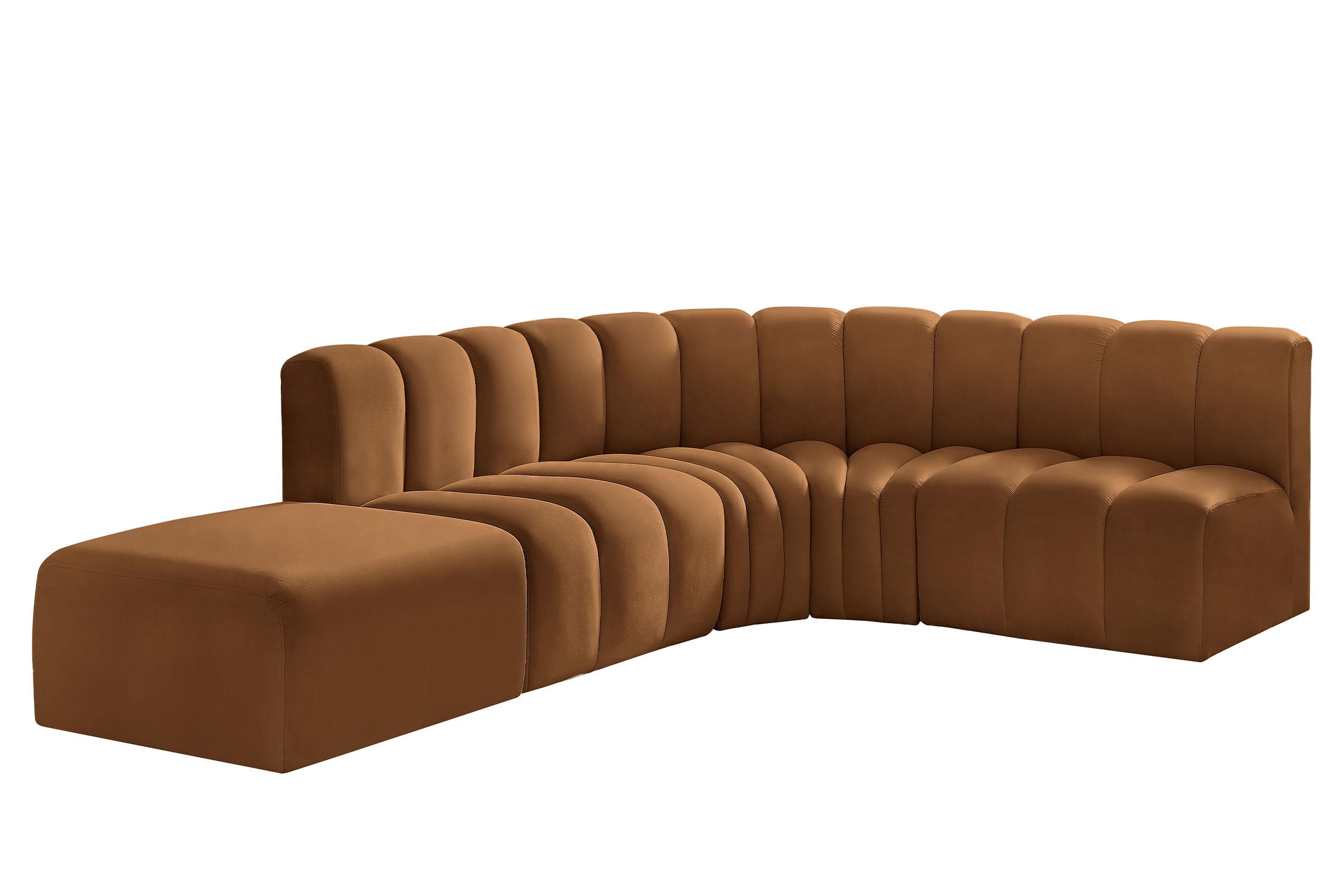 

        
Meridian Furniture ARC 103Saddle-S5C Modular Sectional Sofa Saddle Velvet 094308299129

