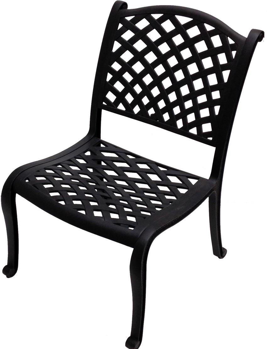 

    
Sahara Cast Aluminum Armless Dining Chair w/ Sunbrella Cushion Set of 2 by CaliPatio SPECIAL ORDER
