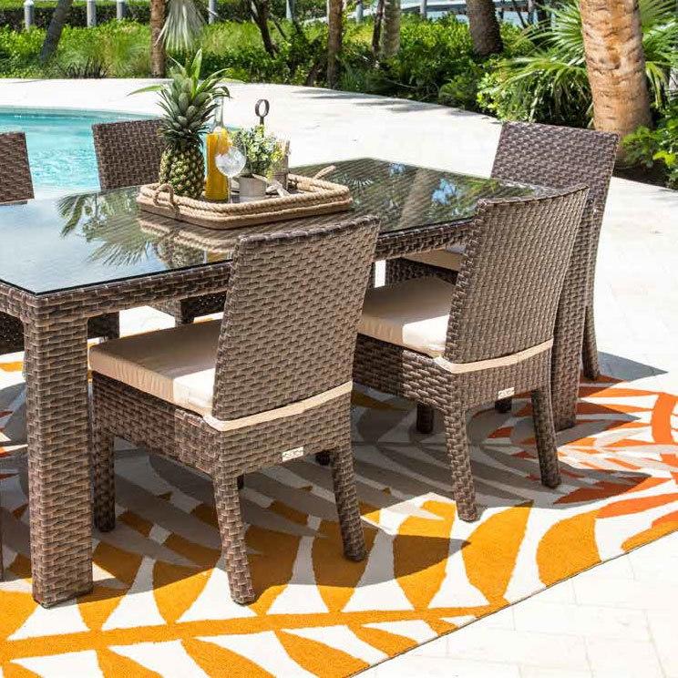 

    
Samoa Outdoor 7 PC Dining Set w/ Side Chairs 901-1347-ATQ-7DS Pelican Reef

