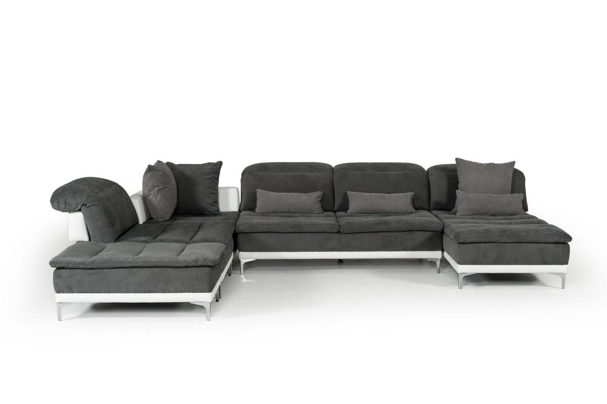 

    
VIG Furniture Horizon Sectional Sofa White/Gray VGFTHORIZON

