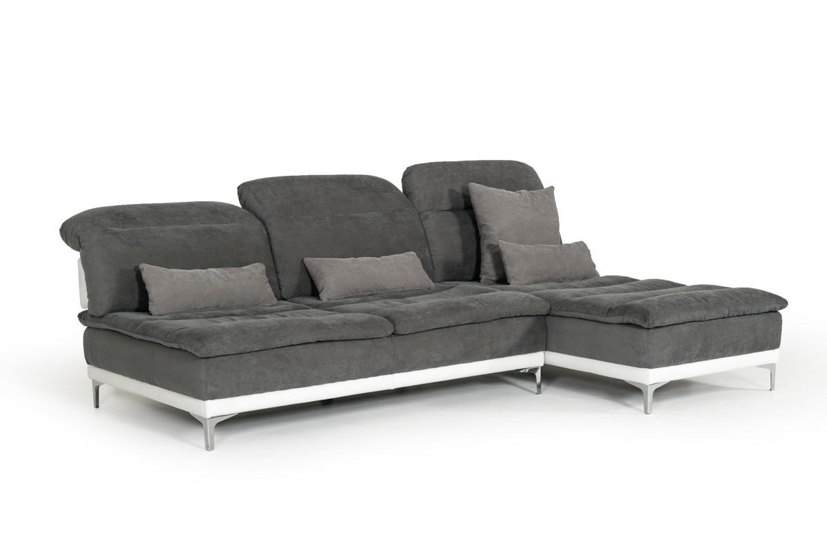 

                    
Buy Sectional Sofa Gray White Fabric Leather Modern Made in Italy VIG David Ferrari Horizon
