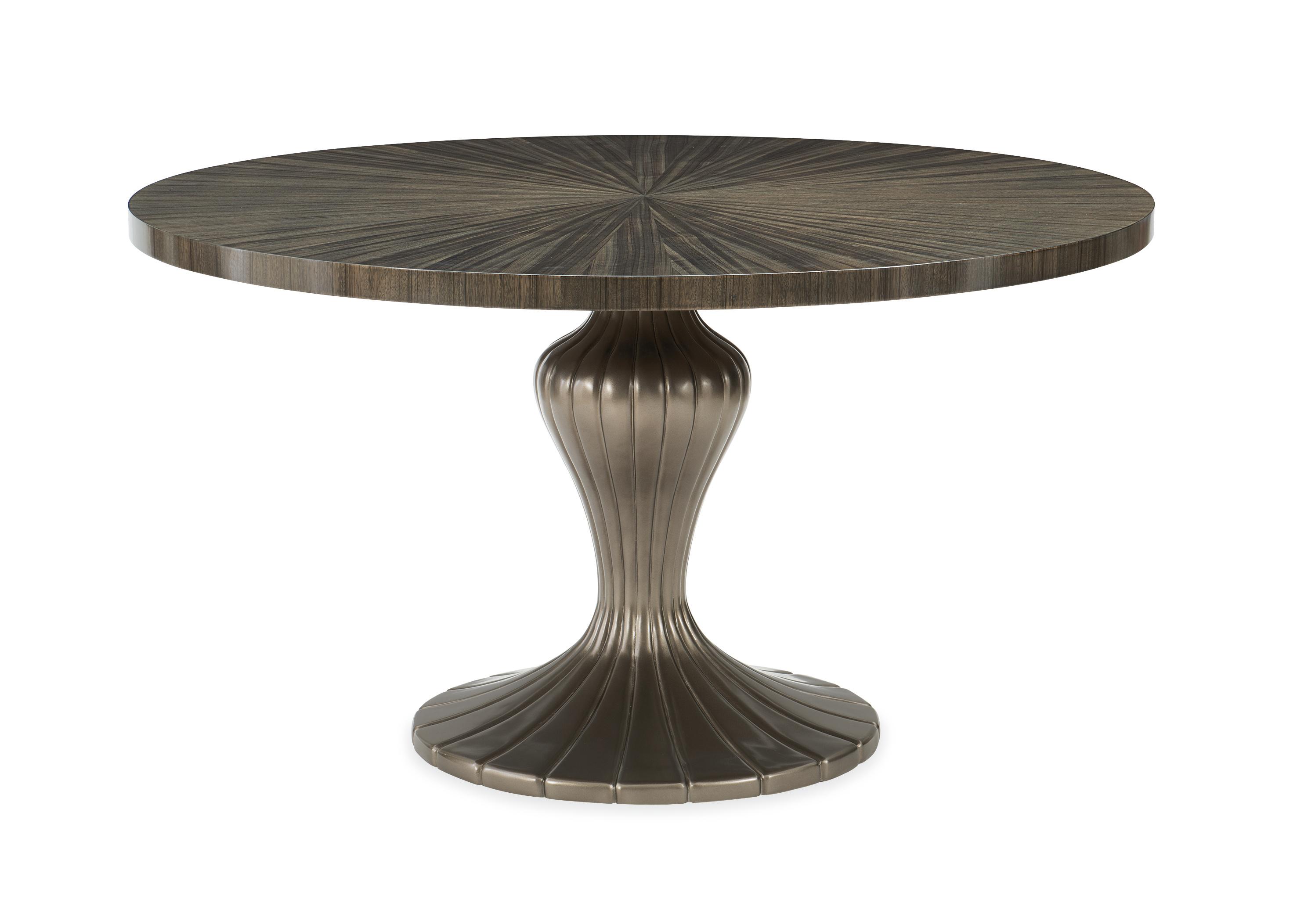 Contemporary Dining Table DRAW ATTENTION CLA-017-203 in Sepia, Bronze 