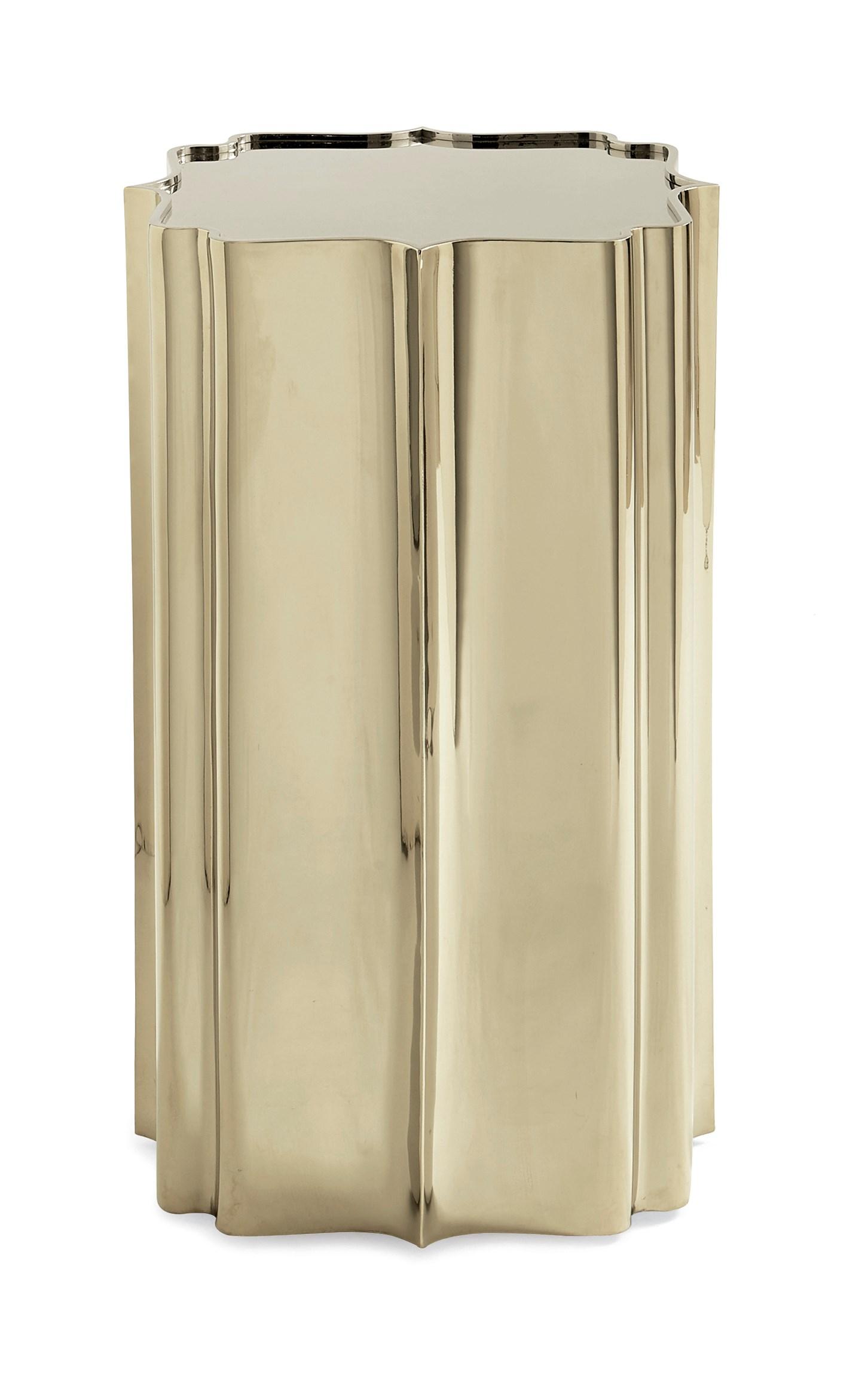 Contemporary End Table GOOD AS GOLD CLA-016-429 in Gold 