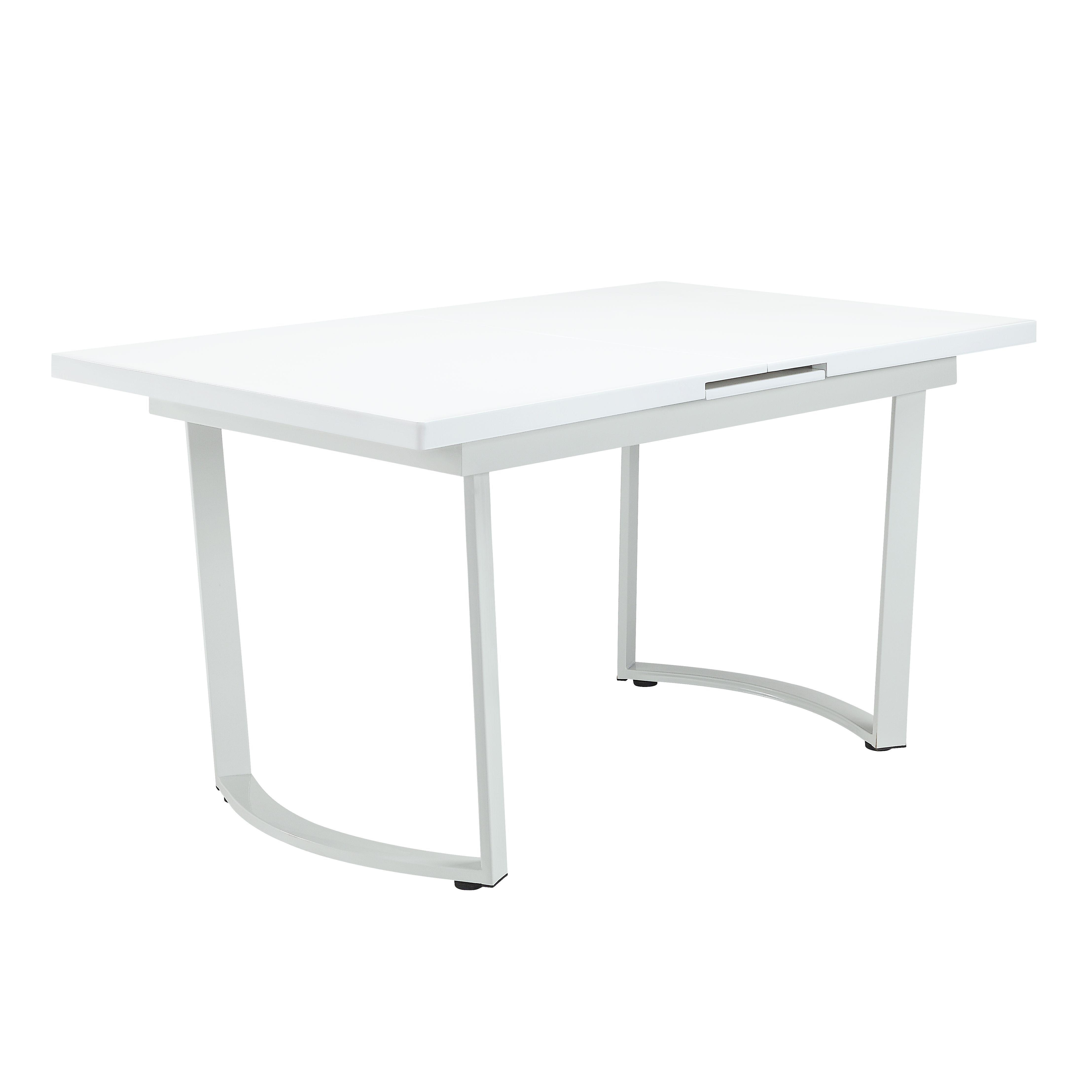 

    
Simple High Gloss White Dining Table + 4x Chairs by Acme Palton DN00732-5pcs
