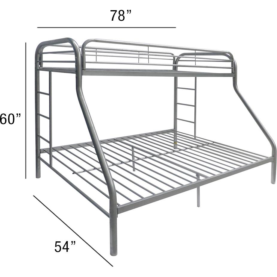 

                    
Acme Furniture Tritan Twin/Full Bunk Bed Silver  Purchase 
