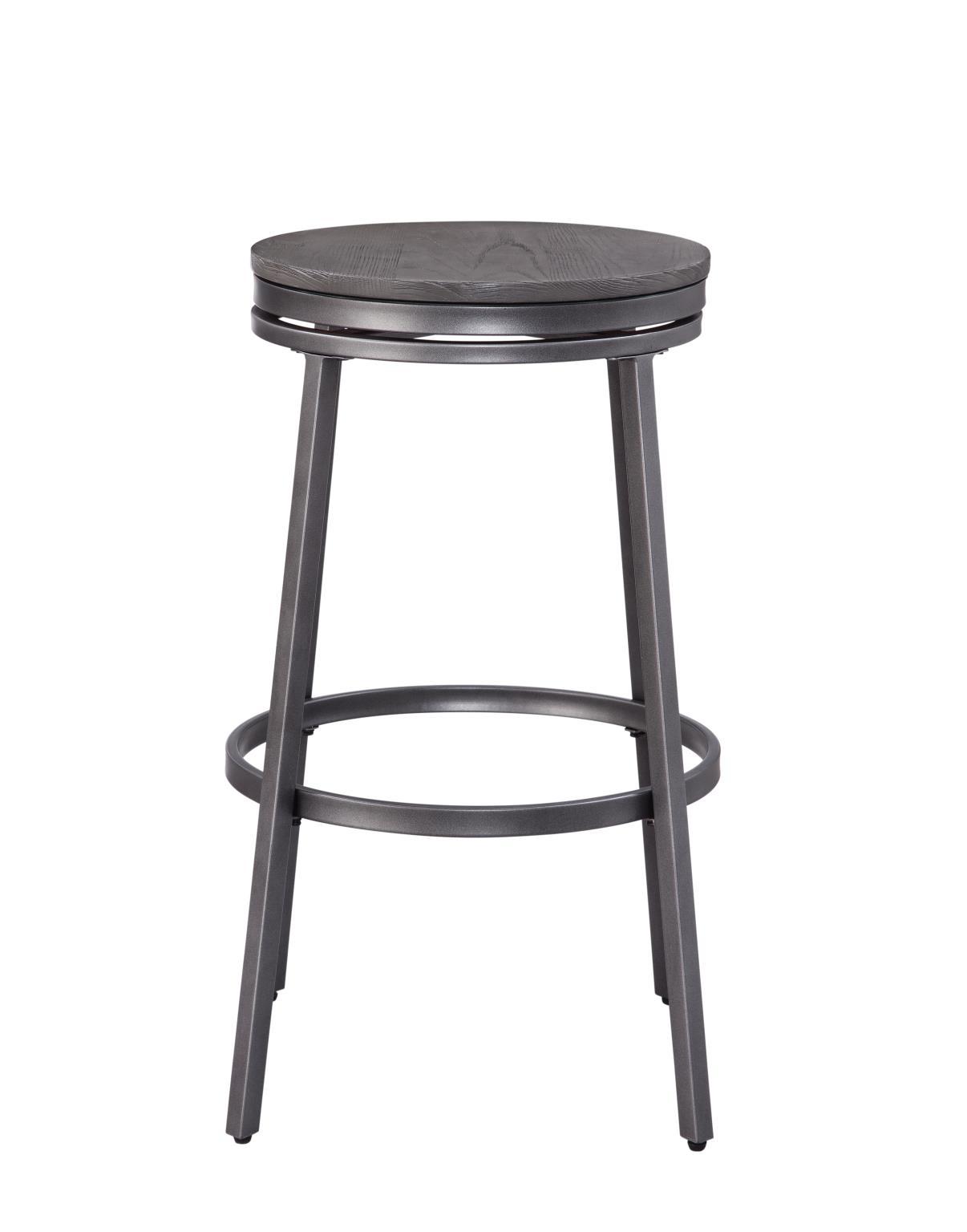 

    
P1-121-B120-3PC Slate Gray & Dark Driftwood Gray Pub Height Table Set 3Pcs CHESSON American Woodcrafters
