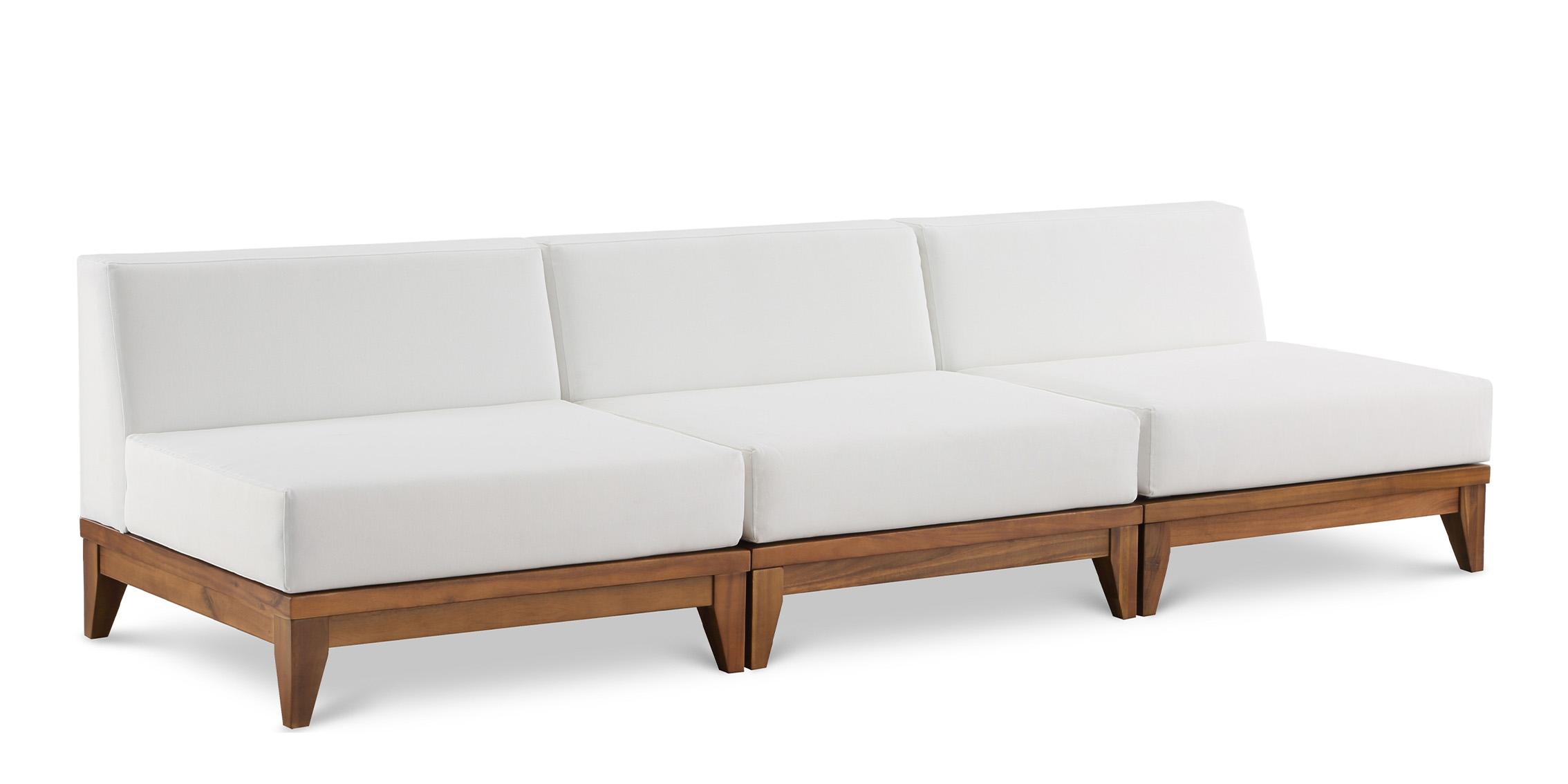 

    
Solid Acacia Outdoor Patio Modular Sofa RIO 389White-S104 Meridian Modern
