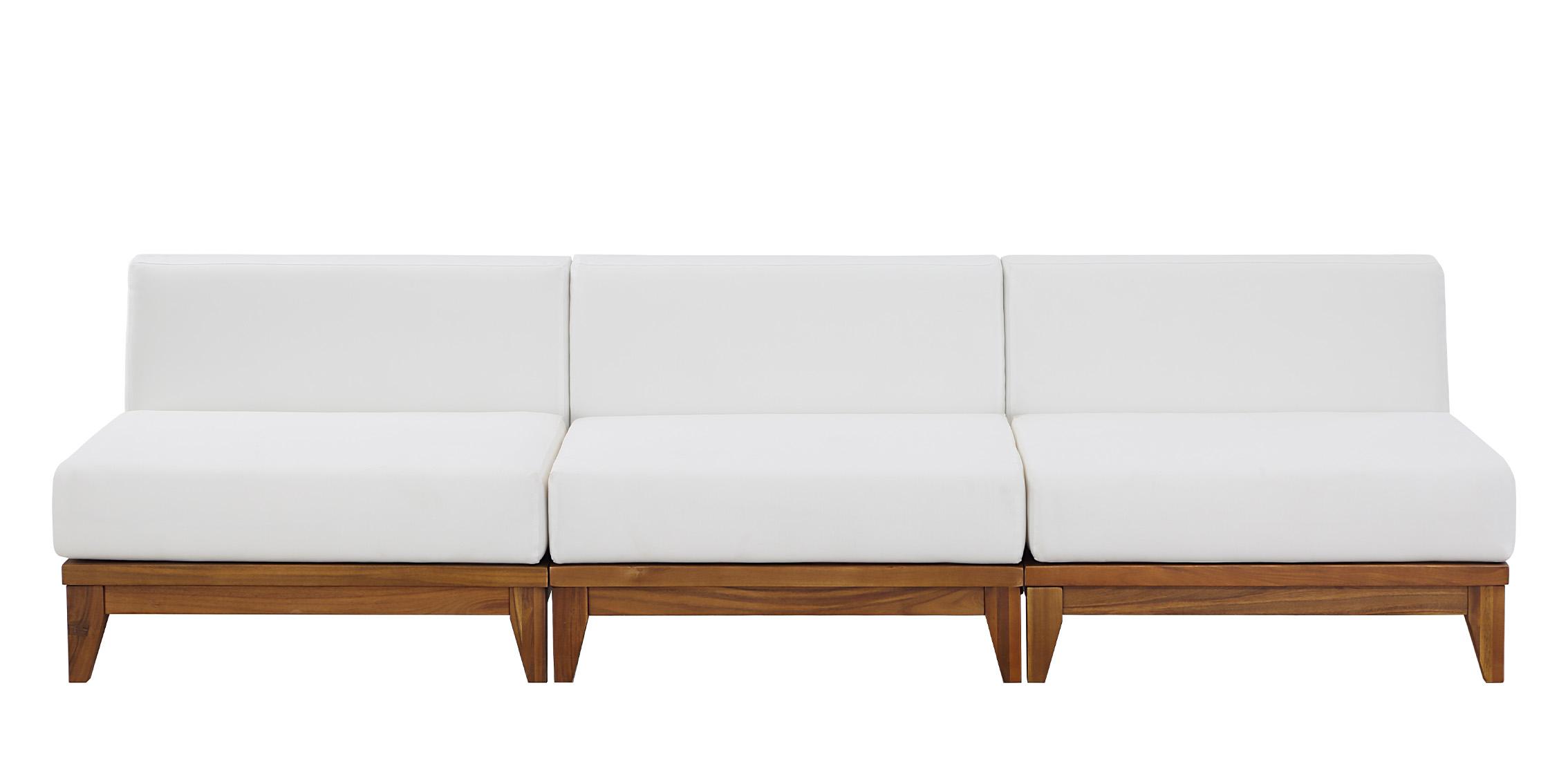 

        
Meridian Furniture RIO 389White-S104 Patio Moular Sofa Off-White/Brown Fabric 094308257563
