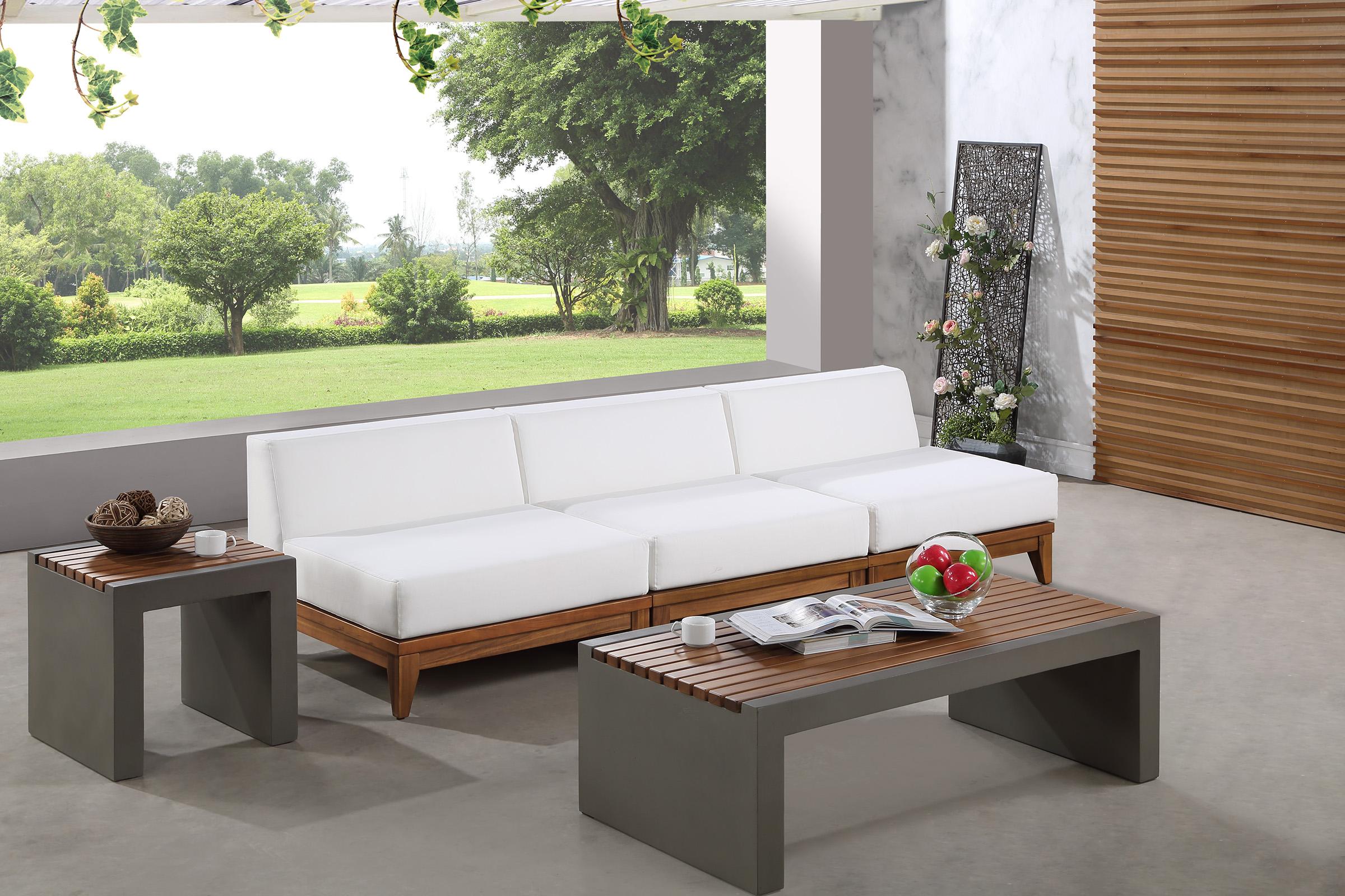 

    
Solid Acacia Outdoor Patio Modular Sofa RIO 389White-S104 Meridian Modern

