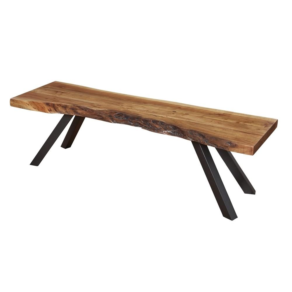 

    
 Shop  Solid Wood Rectangular Dining Table & 2 Benches in Natural Acacia REESE by Modus Furniture
