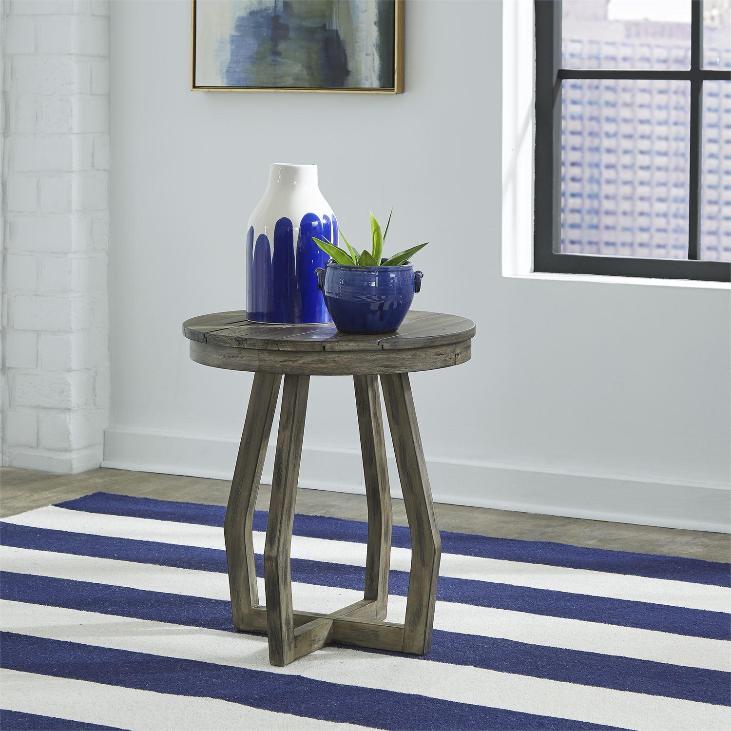 

    
Solids Gray Wood End Table 41-OT1021 Liberty Furniture
