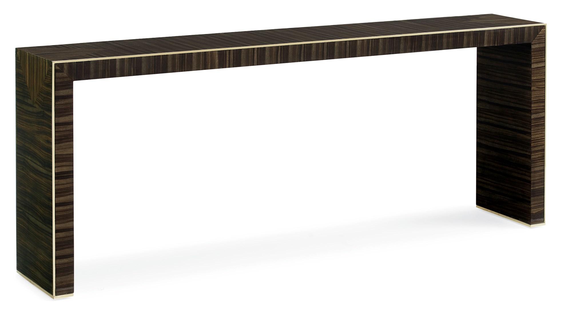 

    
Striped Ebony & Majestic Gold THE COSMOPOLITAN CONSOLE by Caracole
