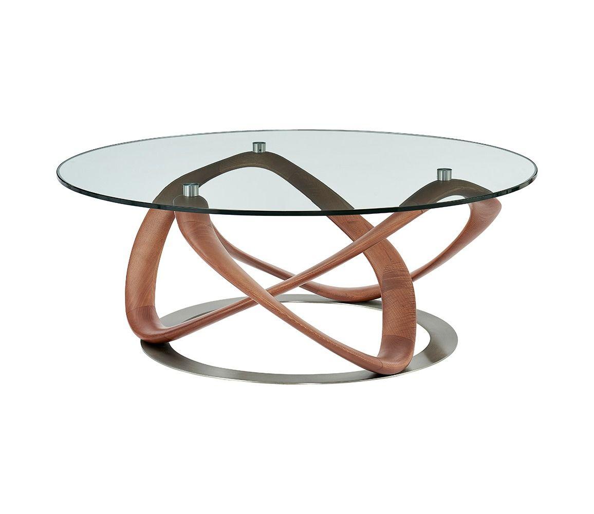 

    
Tempered Glass & Walnut Coffee Table Modrest Michele VIG Contemporary Modern
