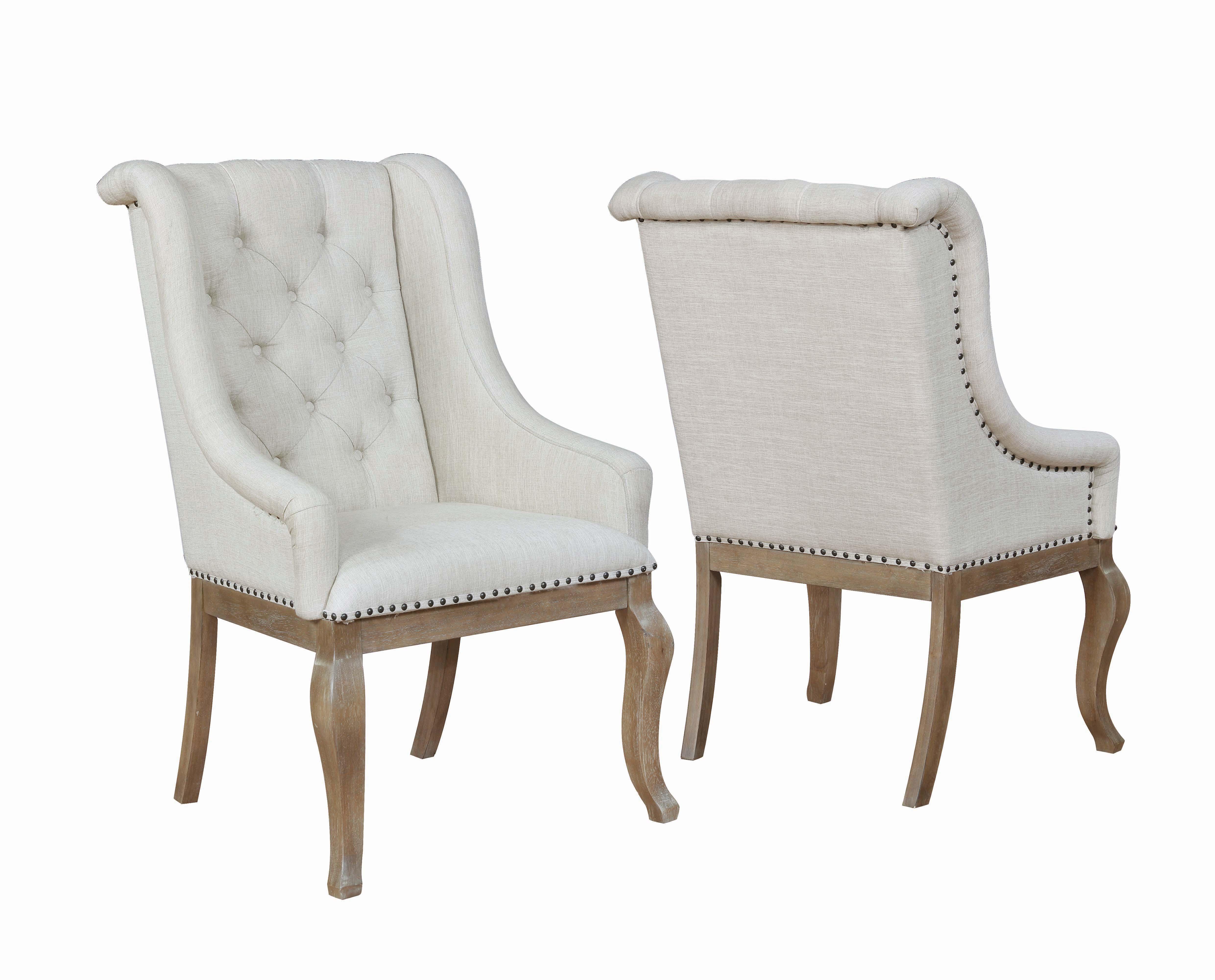Traditional Arm Chair Glen Cove 107733 in Beige Fabric