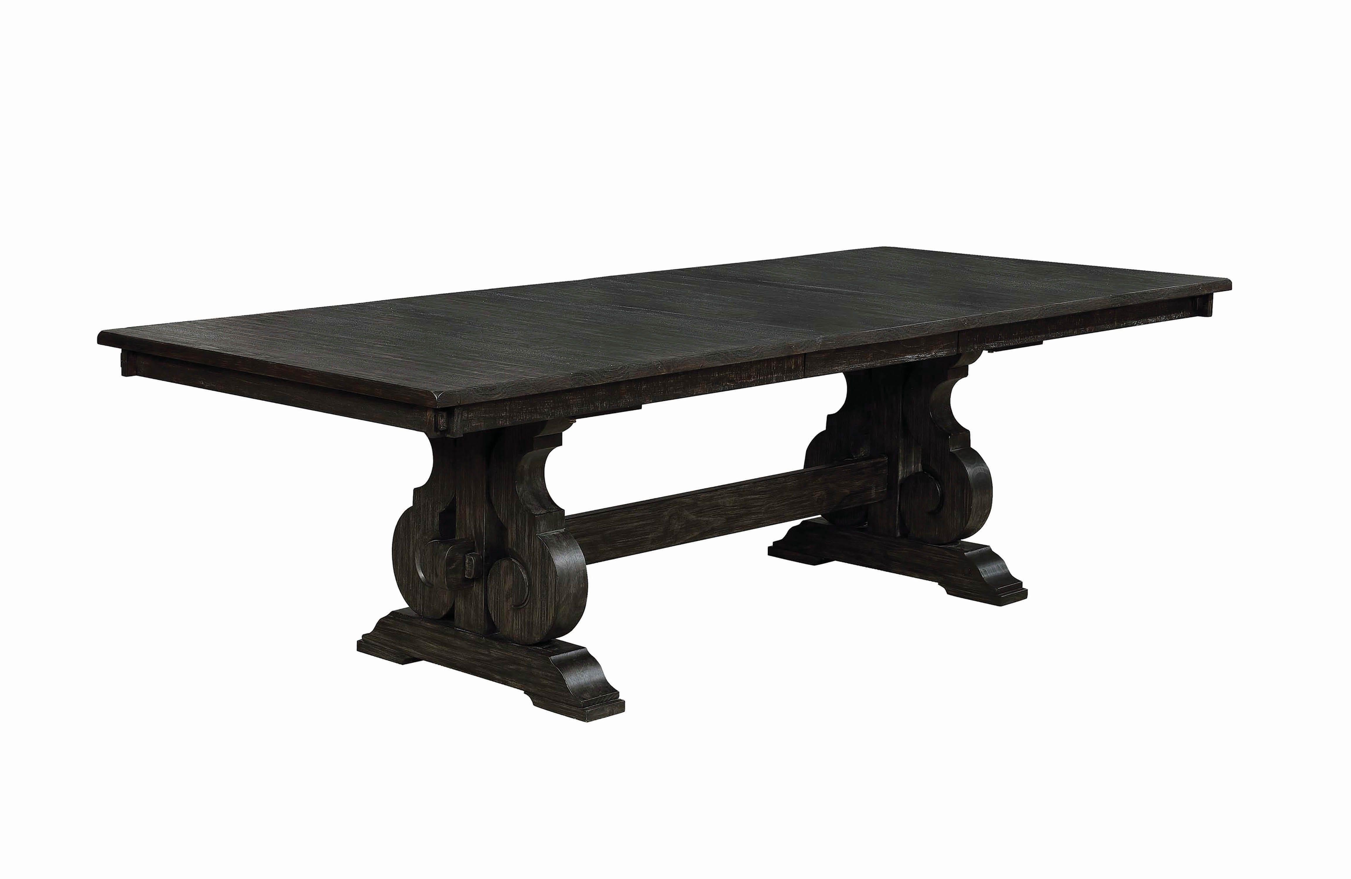 Traditional Dining Table Whitney 121281 in Black 
