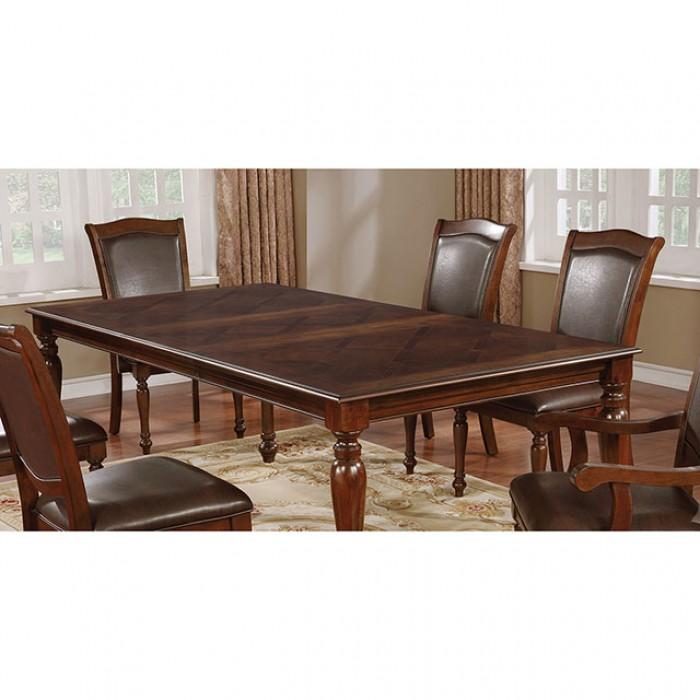 

    
Traditional Brown Cherry & Espresso Solid Wood Dining Room Set 9pcs Furniture of America Sylvana
