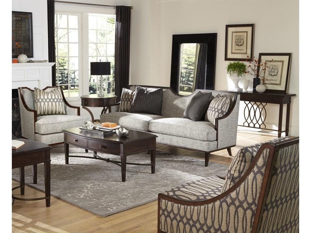 

    
Traditional Brown Accent Chair w/ Accent Pillow by A.R.T. Furniture Intrigue Harper
