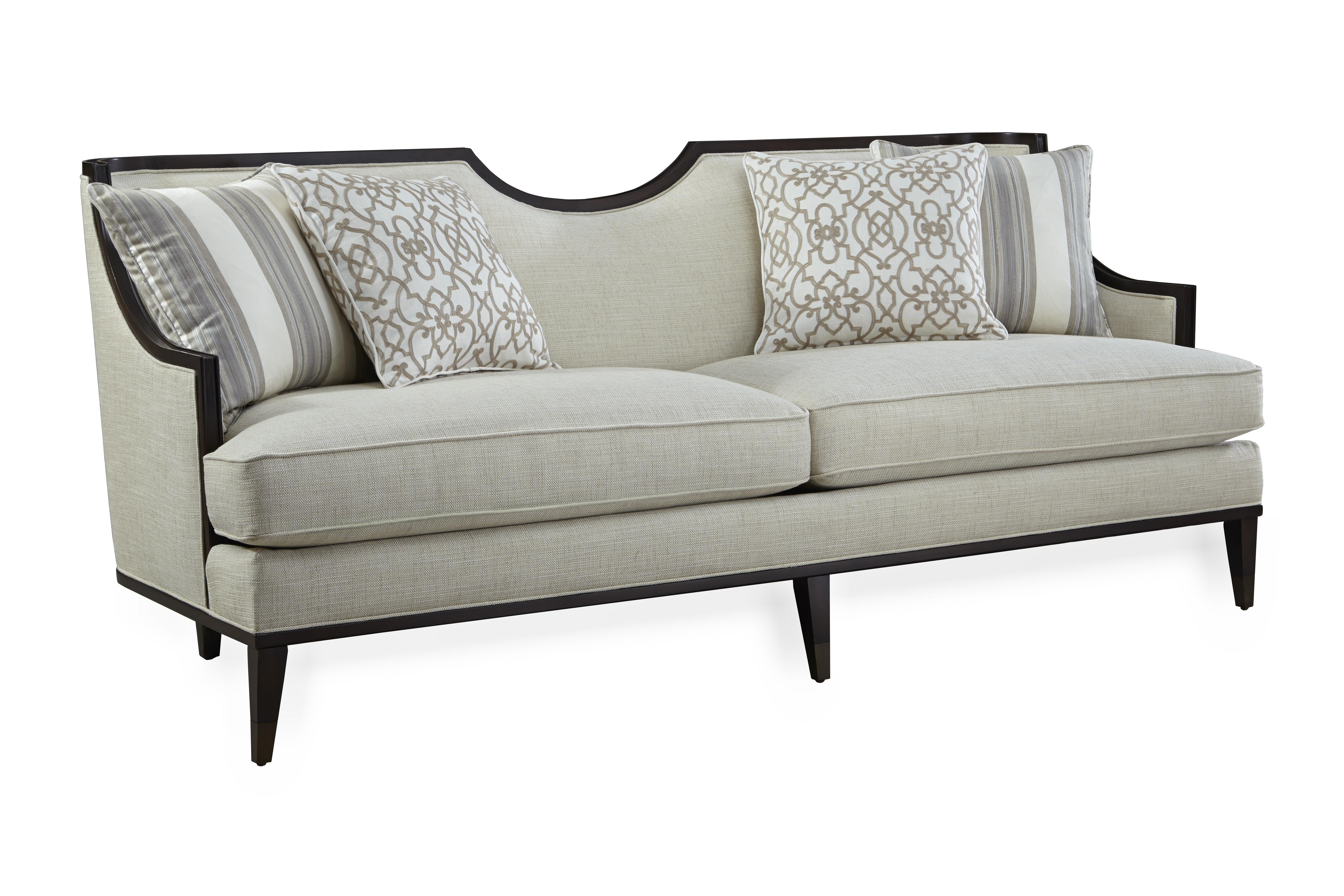 

    
Traditional Ivory Fabric Sofa & Accent Pillows by A.R.T. Furniture Intrigue Harper
