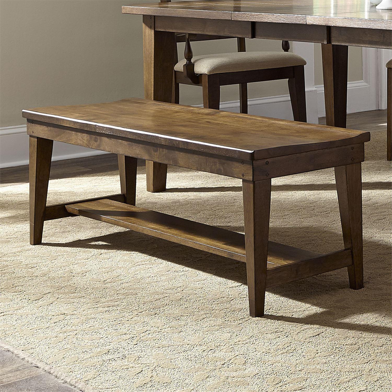 

    
Traditional Brown Wood Bench Hearthstone (382-DR) Liberty Furniture

