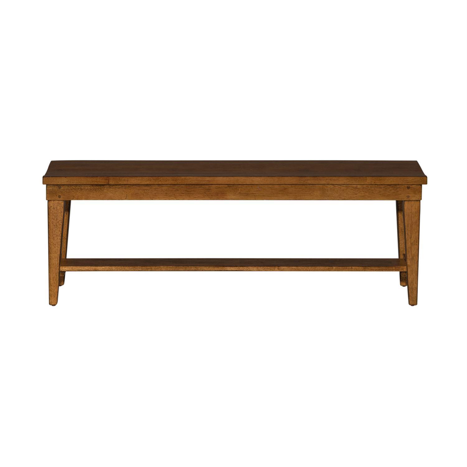 

    
Traditional Brown Wood Bench Hearthstone (382-DR) Liberty Furniture
